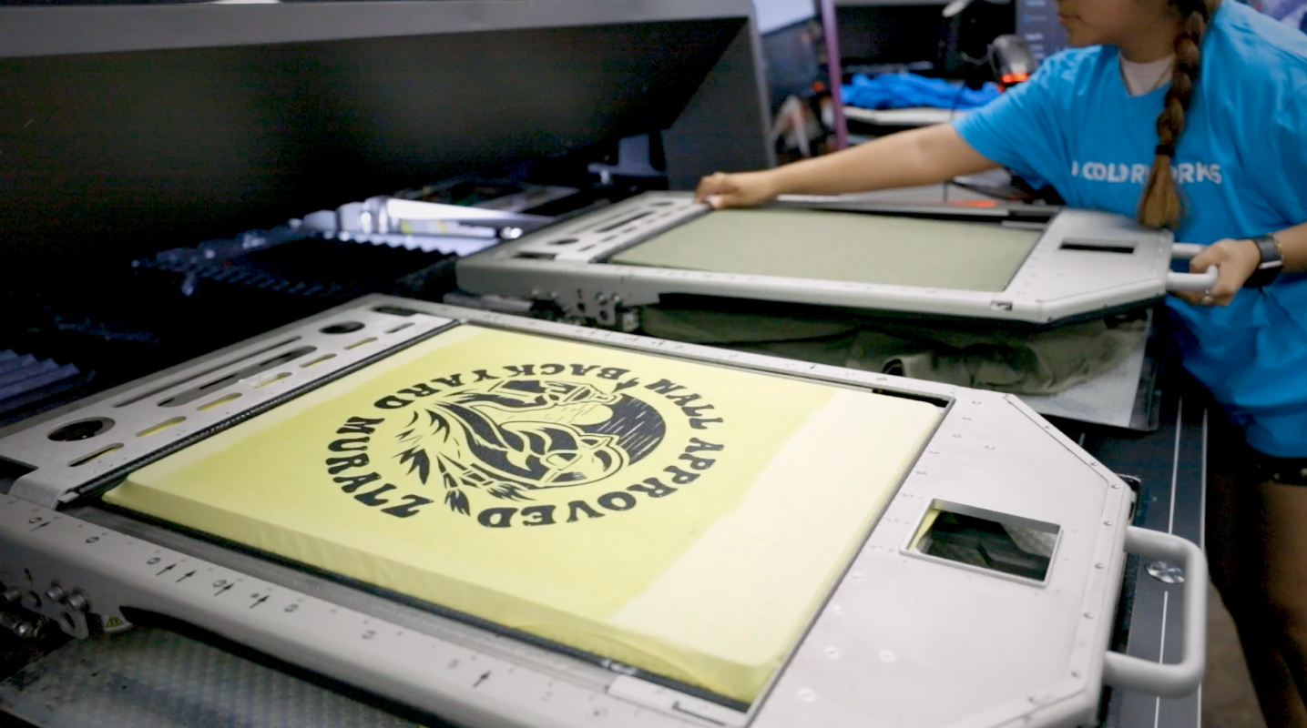 Custom apparel printing on DTG printers